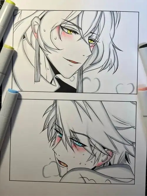 光遇同人手绘过程图