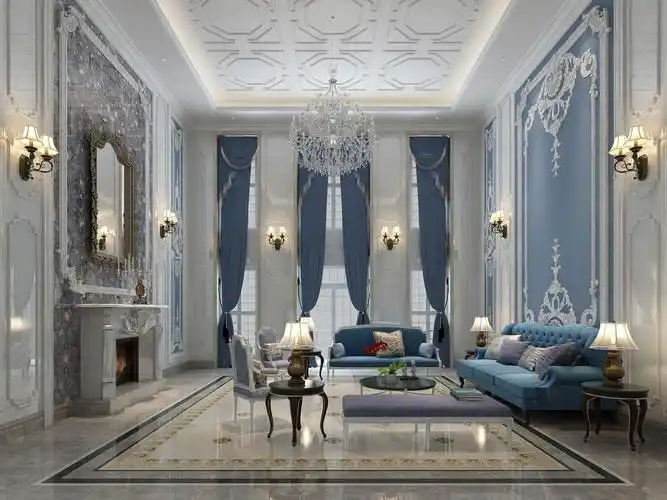 中西合璧,精工大理石玩转500㎡大户型