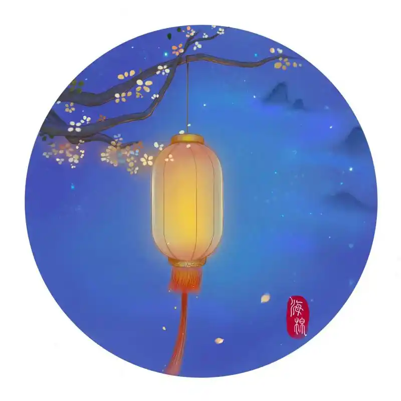 古风 #插画 #古风水彩 #古风灯笼 #画画 中式古典之美 - 抖音