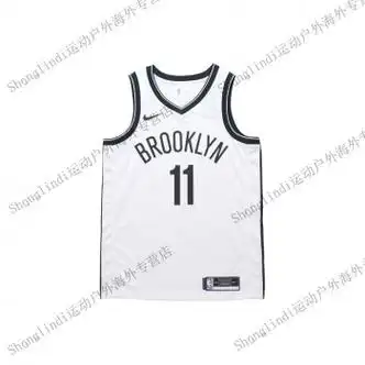 耐克nikenbasw球迷版布鲁克林篮网队凯里欧文11号篮球运动球衣男白色