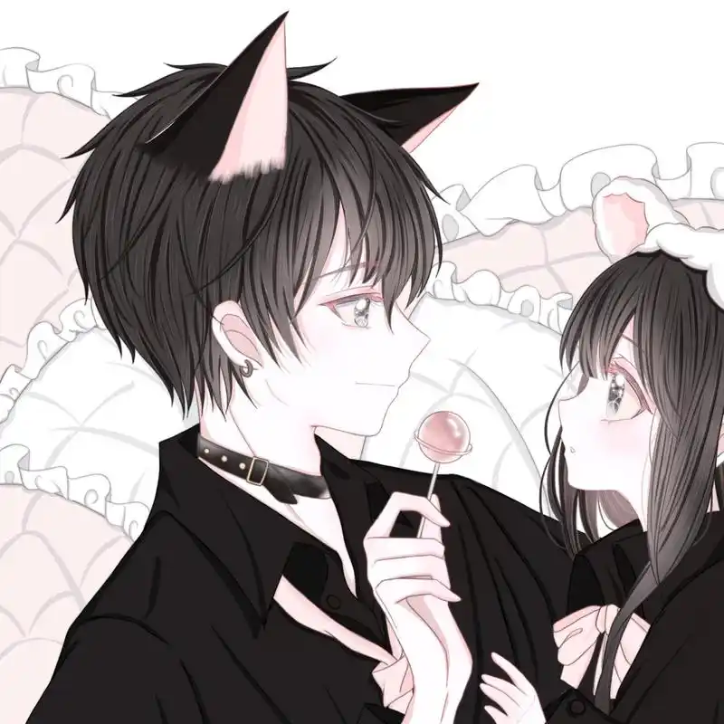 情头 情侣头像可爱头像 绝美头像 软萌头像 阿茶