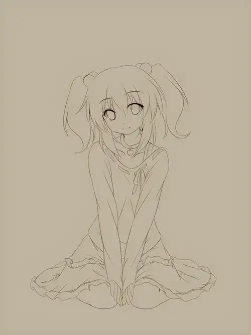 动漫人物坐姿怎么画绘画初学者练习画坐姿的正确姿势