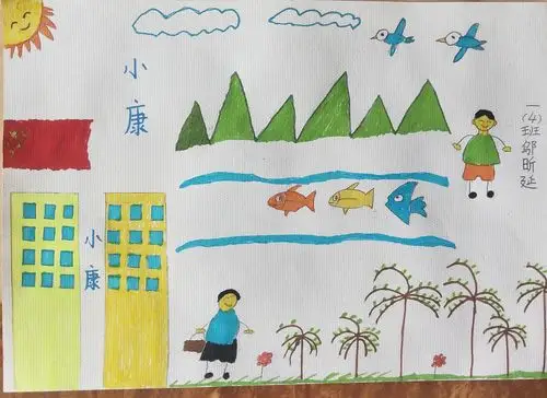 我眼中的小康社会——《寻访小康路,争当小先锋》主题绘画展