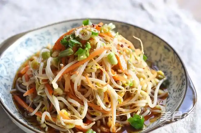 快手凉拌豆芽的做法