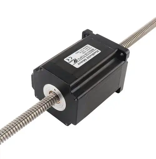 86贯穿直线丝杆步进电机 伸缩往复运动 可调节正反转马达