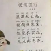 264微雨夜行唐白居易