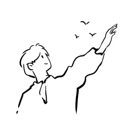 头像超好看的简约意林插画头像男生女生头像白底头像