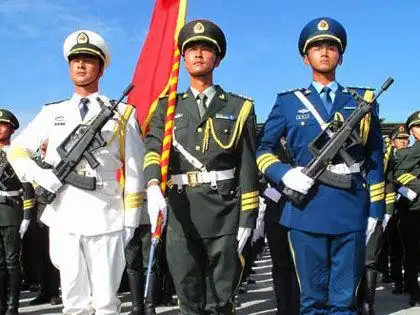 三军仪仗队阅兵村训练三军仪仗队