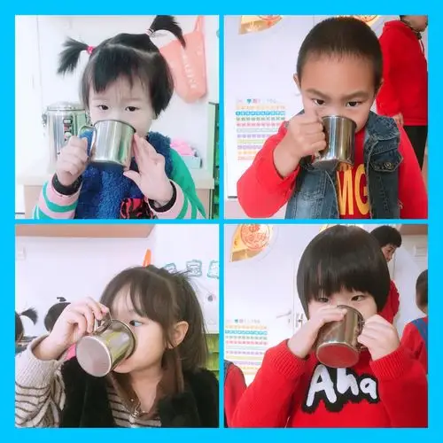 宝贝们每天自主喝水两大杯