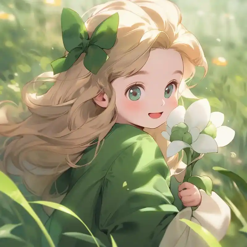 绿色治愈系头像 #浪漫生活的记录者# #女生头像# #动漫女生头像