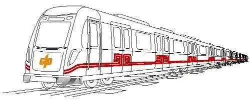 地铁卡通图片简笔画