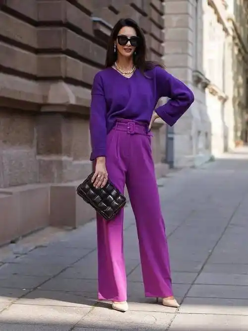 今年流行的紫色系怎么穿才时髦