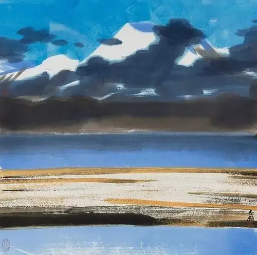 艺术财富艺术大家孙志钧教授的水墨草原