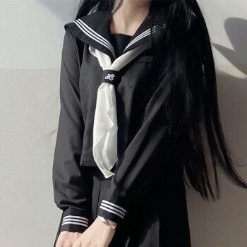 女士夏季套装气质女装jk正统黑三本基础款jk制服套装正版水手服中间服