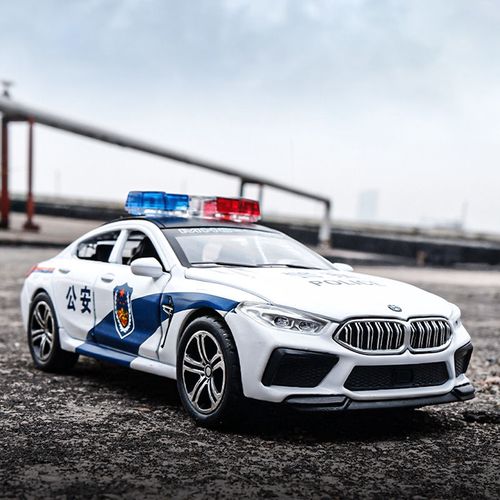 儿童警车玩具仿真合金车模公安警察车玩具车汽车模型小汽车男孩