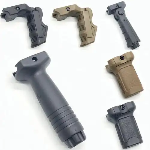 垂直握把 骑士尼龙战术握把utg改装配件l短斜前握水软弹模型通用m4