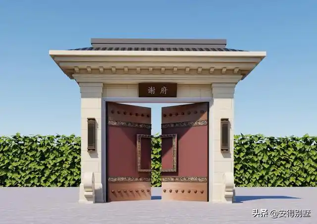 不富也镇宅",5款豪华门楼设计图纸,高端大气|豪华|设计|新中式_新浪