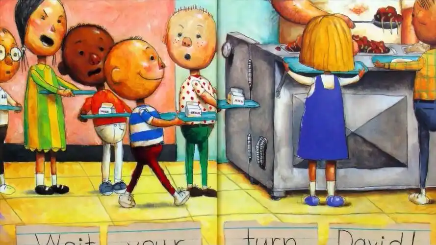 大卫去上学david goes to school 美音朗读绘本校园口语启蒙口语