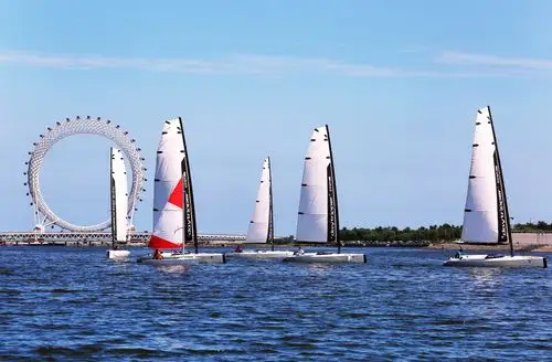 世界最大的无轴式摩天轮渤海之眼明日正式投用