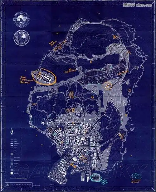侠盗猎车手5gta5地图有多大洛圣都高清全景大地图一览