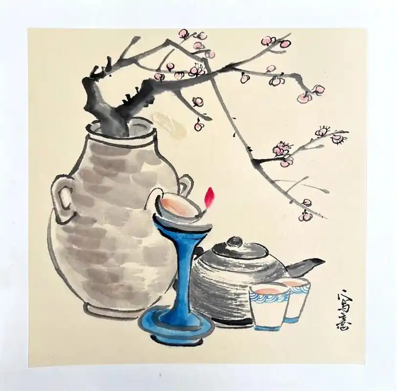 #儿童国画初学者入门 #水墨写意 #零基础学画画 #艺术启蒙 - 抖音