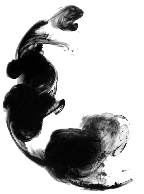 中国风水墨飘逸墨水效果