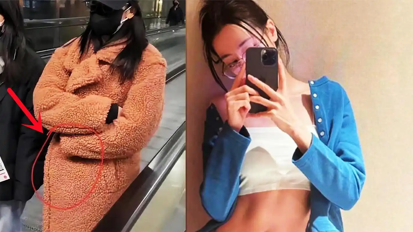 迪丽热巴怀孕事件发酵,跨年没舞台半年未拍戏,机场挡腹部惹争议