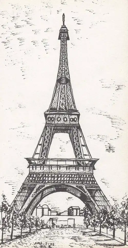 埃菲尔铁塔矗立在法国巴黎的战神广场,是世界著名建筑,也是法国文化