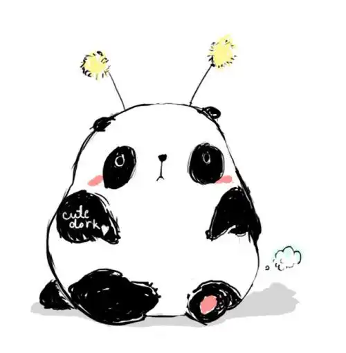 动漫,手绘,萌物,壁纸,插画з  麽麽 小熊猫系列