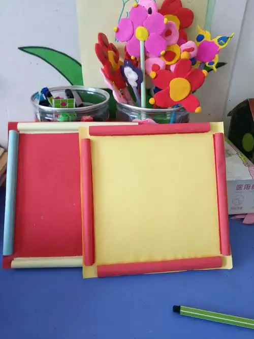 自制相框一一一麻庄幼儿园大一班