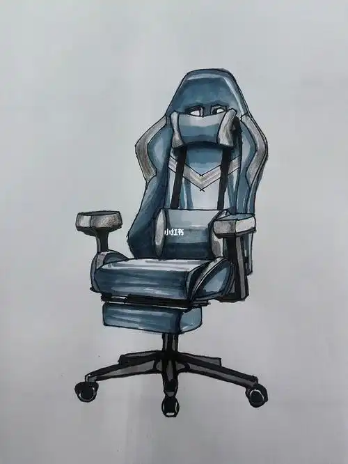 手绘  #手绘头像  #彩铅手绘  #针管笔手绘  #电脑椅  #马克笔手绘