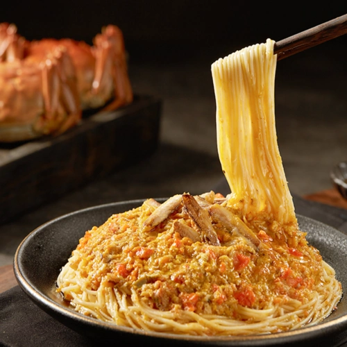 叶一茜推荐拉面说蟹黄拌面蟹膏拌面方便速食面2盒装顺丰直发