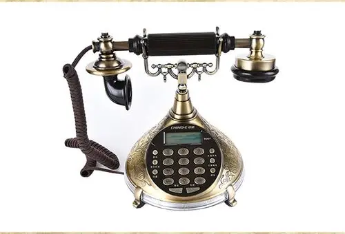 中诺s007仿古电话机 座机 家用办公固定 时尚个性 来电彩色灯 - 通信