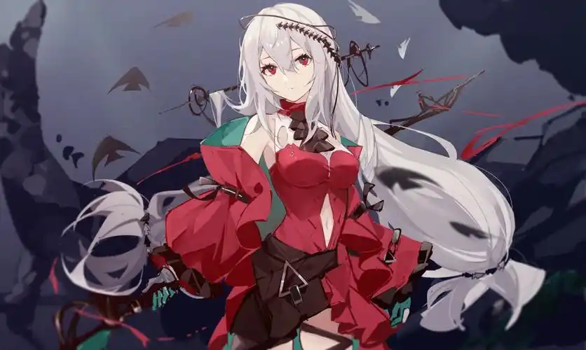 两周年快乐明日方舟斯卡蒂