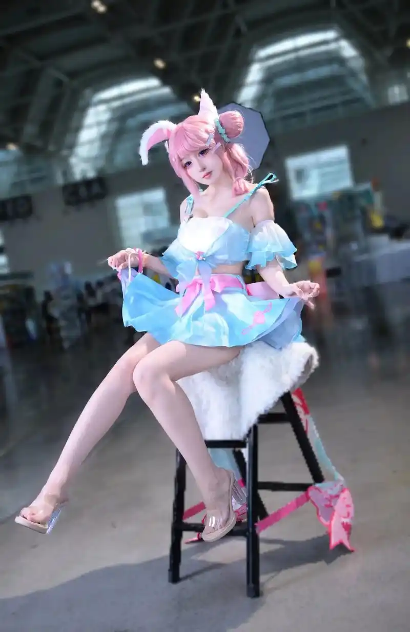 公孙离 泳装!出镜@小猪曈 #cos #二次元 #这就是c - 抖音