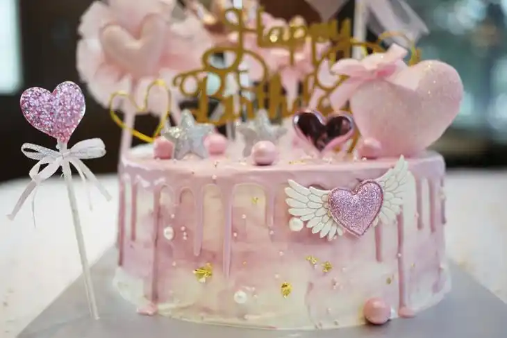 场景主题蛋糕系列ins仙气少女心天使翅膀如图款式新鲜水果动物性淡