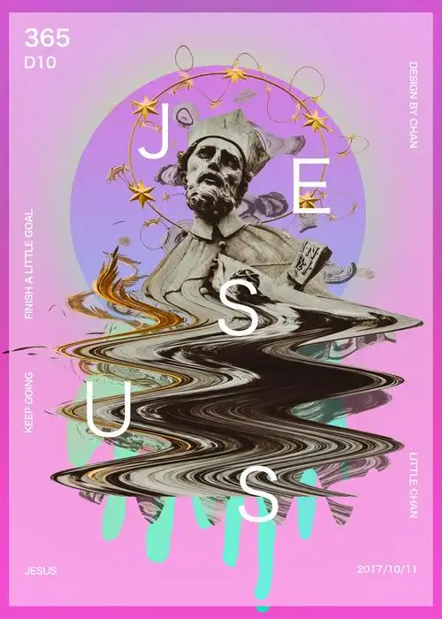 day11-蒸汽波风格海报