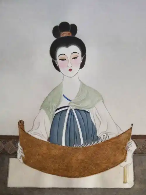 唐代女书法家吴彩鸾画像
