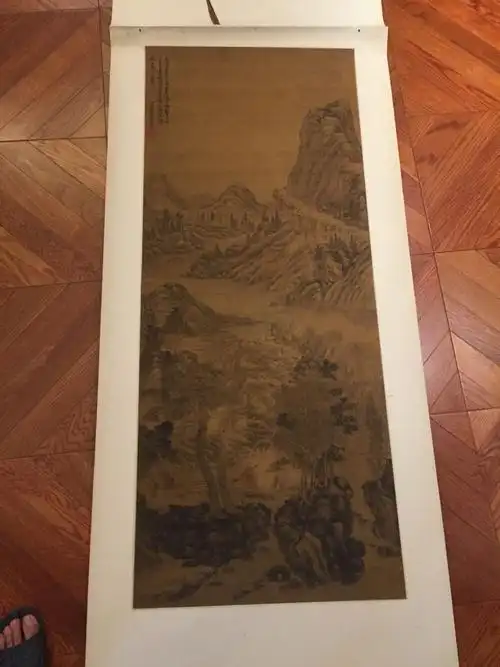 请教此画出自哪位画家?后一个捉拔大概是收藏人的误解.