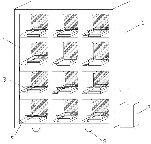 一种保湿鲜花展示柜的制作方法