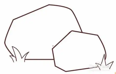 小石头简笔画怎么画简笔画如何画石头很多大石头简笔画石头的图片简笔