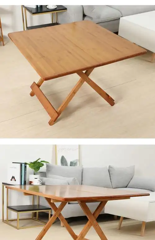 楠竹折叠桌子吃饭桌便携竹实木折叠小桌子 方桌小户型餐桌家用新款