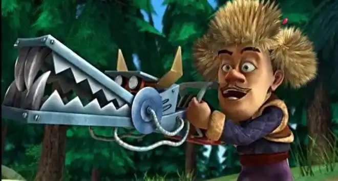 熊出没:光头强的四把电锯,一把永远不能砍倒树,一把破坏力惊人