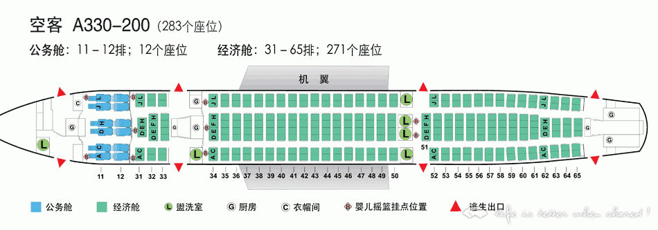 国航飞欧洲的330-200选座问题