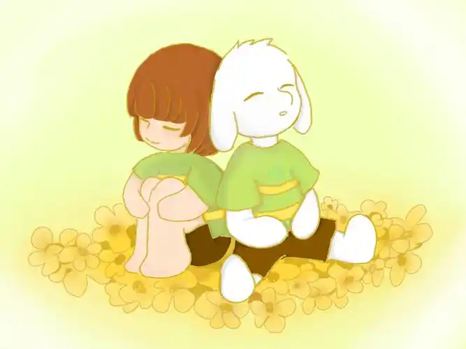 传说之下 chara and asriel