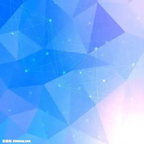 蓝色三角形背景