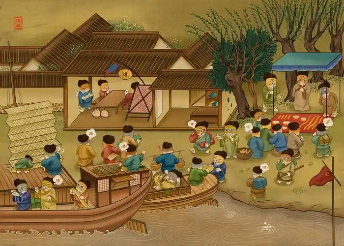 清喵上河市井图