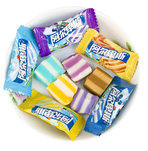 阿尔卑斯酸奶软糖牛奶糖500g硬糖结婚喜庆年货香软传统糖果