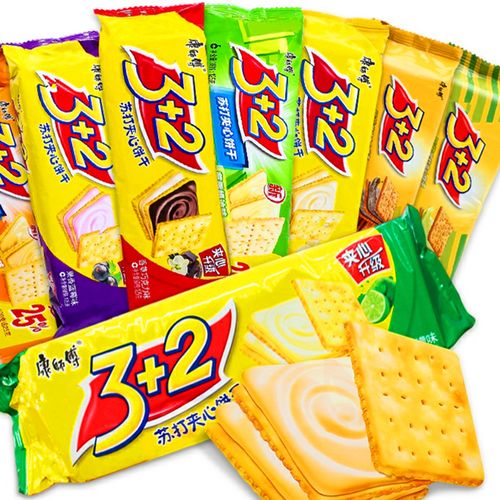 康师傅3 2夹心饼干125克/装多口味搭配购买香草味柠檬奶油巧克力
