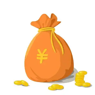 金币财富金钱钱袋金融元素红包和人物png素材大吉开门红包卡通人物